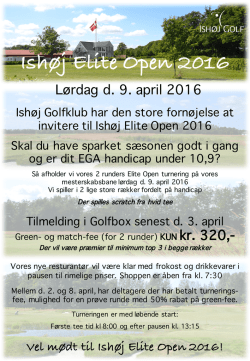 Ishøj Elite Open 2016