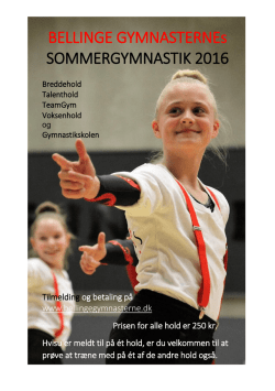 Program for Sommergymnastik
