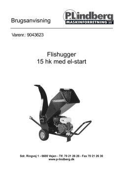 Flishugger 15 hk med el-start