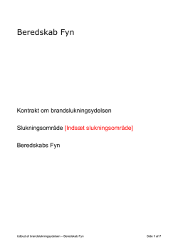 Kontraktudkast - Beredskab Fyn