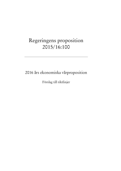 Regeringens proposition 2015/16:100