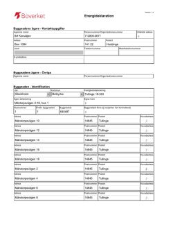 Energideklaration månstorpsvägen 4