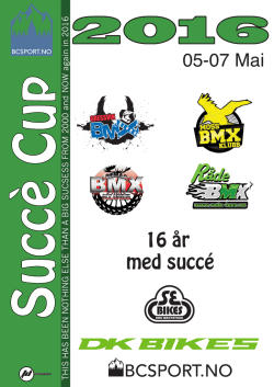 Innbydelse Succé Cup 2016