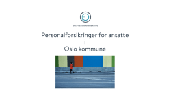 Personalforsikringer for ansatte i Oslo kommune