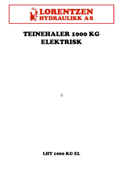 TEINEHALER 1000 KG ELEKTRISK