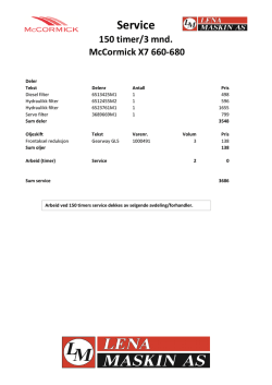 Service McCormick X7.6_150 timer