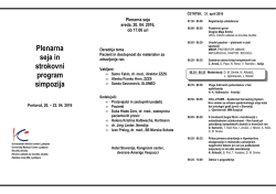 Program - Univerzitetni klinični Center Ljubljana