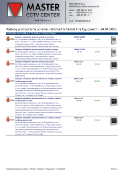 Katalog protipožarne opreme - Wizmart & Global Fire Equipment