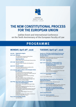 European Faculty of Law