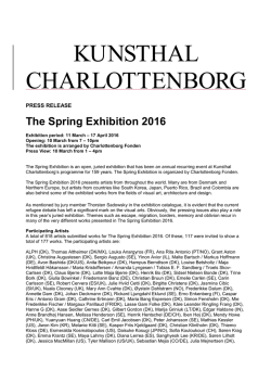 Press release_The Spring Exhibition 2016