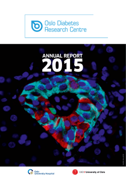 annual report - Oslo Diabetes Research Centre