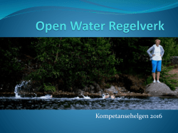 Open Water regelverk - Norges Svømmeforbund