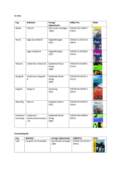 Bokliste 8.trinn filetype pdf