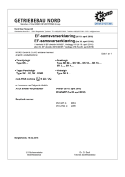 EF-samsvarserklæring(til 19. april 2016) EF