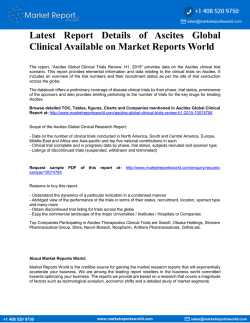 ASCITES GLOBAL CLINICAL TRIALS REPORT