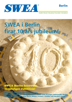 SWEA i Berlin firar 10 års jubileum!