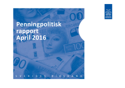 Penningpolitisk rapport april 2016, diagram