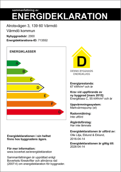 Energideklaration Alrotsvägen 3