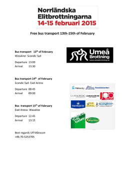 Free bus transport 13th