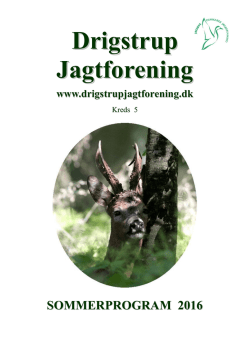 nyt program ude nu - Drigstrup Jagtforening