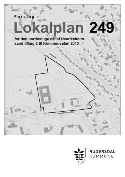 Forslag til Lokalplan 249