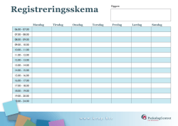 Registreringsskema 15-delt