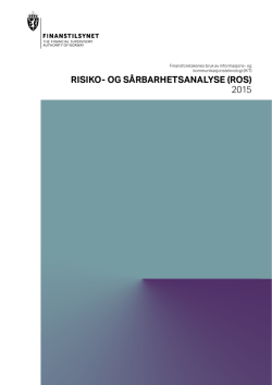 risiko- og sårbarhetsanalyse (ros) 2015