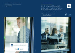 dlf kompetanse- program 2016–2017