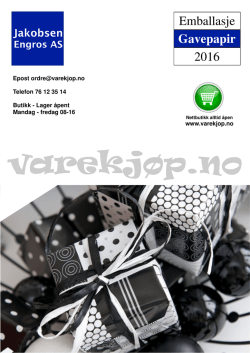 gavepapir 2016 - Jakobsen Engros AS