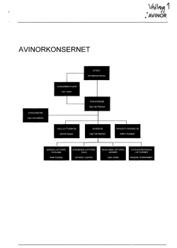 Avinor - organisasjonskart