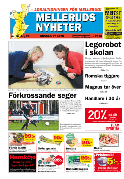 lokaltidningen f&ouml;r mellerud!