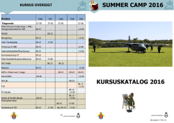 2016 Summer Camp katalog