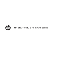 HP ENVY 5640 e-All-in-One series
