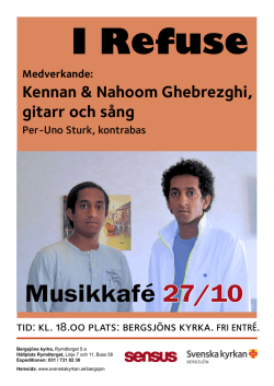 Musikkafé 27/10 - Svenska kyrkan