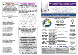 Pentecost 15th May 2016