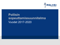 Poliisin pitkänaikavälin laskenta 2017-2020