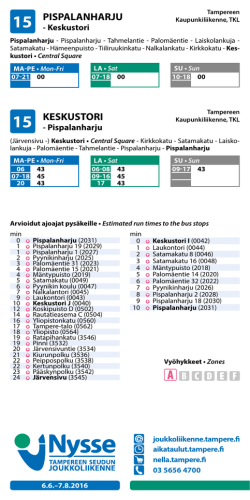 15 - Tampereen joukkoliikenne