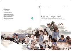 Revidert budsjett 2016