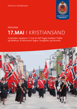 17.mai i kristiansand - Kristiansand kommune