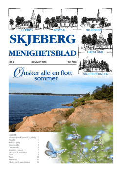 Skjeberg menighetsblad nummer 2 2016