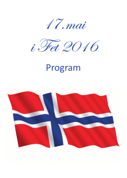 Program 17. mai 2016