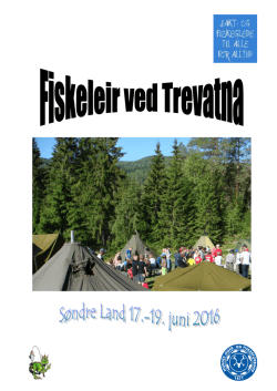 Invitasjon fiskeleir Trevatn 2016
