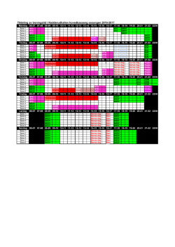 Oversikt over tildelt treningstid for sesongen 2016