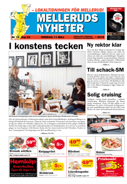 I konstens tecken - Melleruds Nyheter