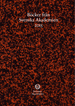 Böcker från Svenska Akademien