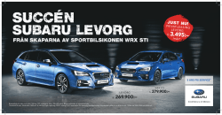 DR Mölnlycke Bil Levorg WRX STI +Service.indd