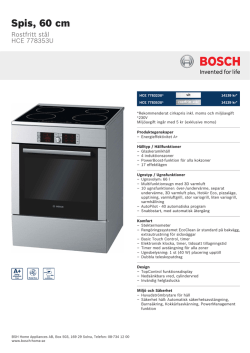 Bosch HCE 778353U