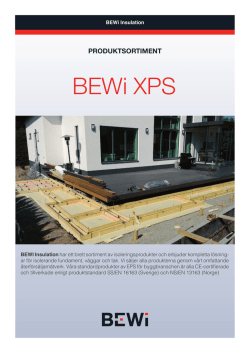 BEWi XPS - BEWi Insulation