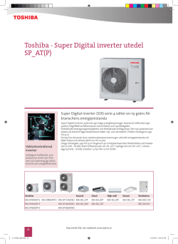 Toshiba - Super Digital inverter utedel SP_AT(P)