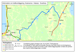 Information om trafikomläggning, Huskvarna - Hakarp